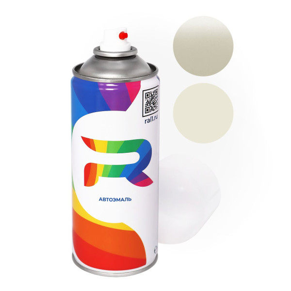 Автоэмаль аэрозольная Mitsubishi W99, AC10799 - Creamy (Базовая краска, Перламутровый трехслойный, Серый) баллон 520 мл.