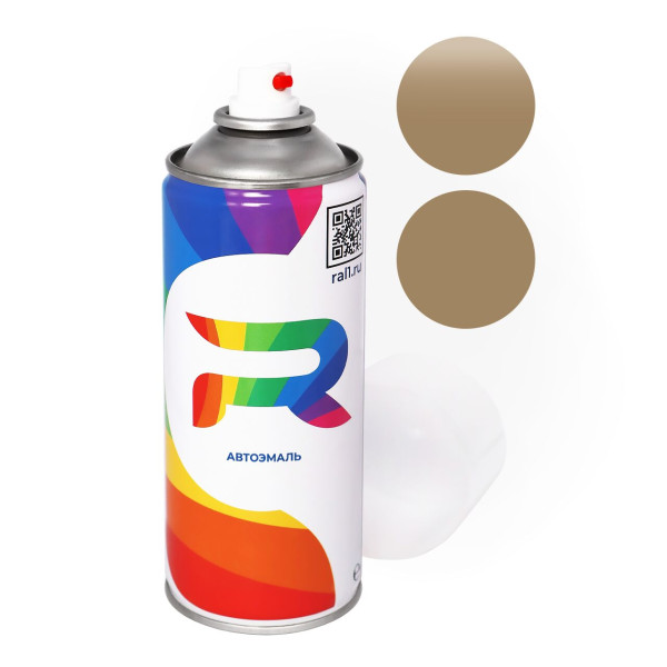 Автоэмаль аэрозольная Hyundai BU - Almond Beige (Акриловая краска, Матовый, Бежево-коричневый) баллон 520 мл.