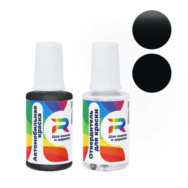 Подкраска для сколов и царапин авто Hyundai LK - Rich Black (Акриловая краска, Матовый, Черный)