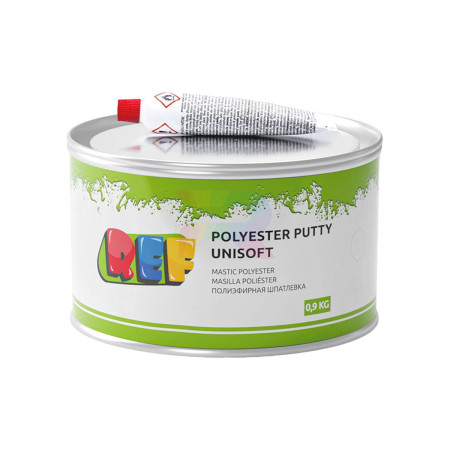 REF Шпатлевка универсальная Polyester Putty UNISOFT 0,9 кг.-02