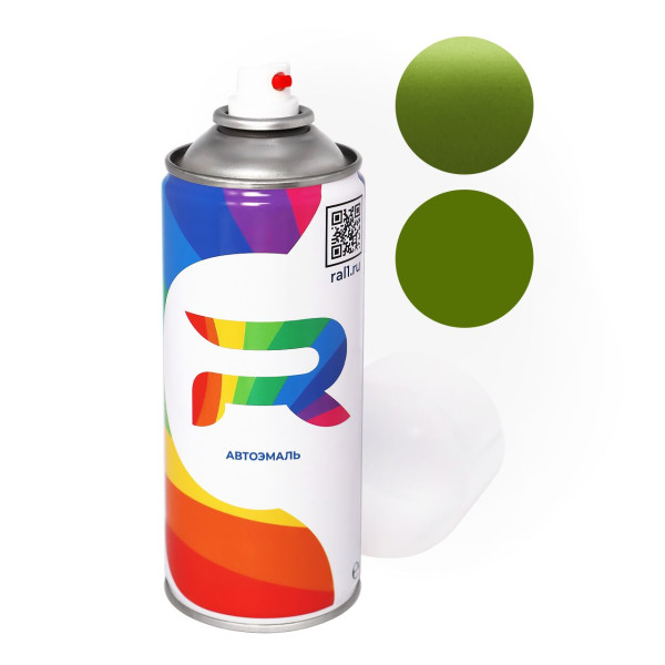 Автоэмаль аэрозольная Chrysler GGE - Green With Envy (Базовая краска, Перламутровый двухслойный, Зеленый) баллон 520 мл.