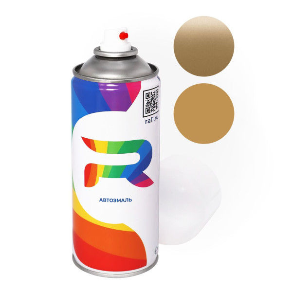 Автоэмаль аэрозольная Acura YR-502P - Golden Glow (Базовая краска, Перламутровый двухслойный, Желтый) баллон 520 мл.