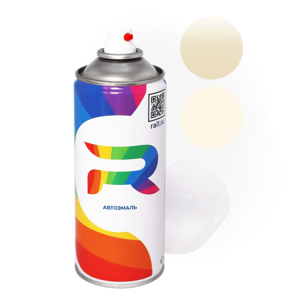 Автоэмаль аэрозольная Toyota 594 - Cream (Базовая краска, Перламутровый трехслойный, Белый) баллон 520 мл.