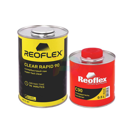 Супербыстрый лак против царапин Reoflex Clear Rapid 90 Super Fast 1 л. с отвердителем 0,5 л. 1