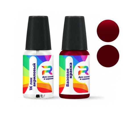 Подкраска для сколов и царапин авто Ford EWWAXPD - Red (Базовая краска, Матовый, Красный)