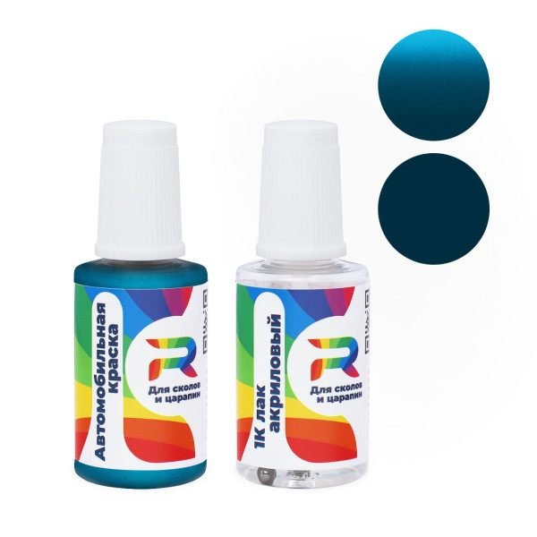 Подкраска для сколов и царапин авто GMC 34, WA9222 - Med. Blue (Базовая краска, Металлик, Синий)