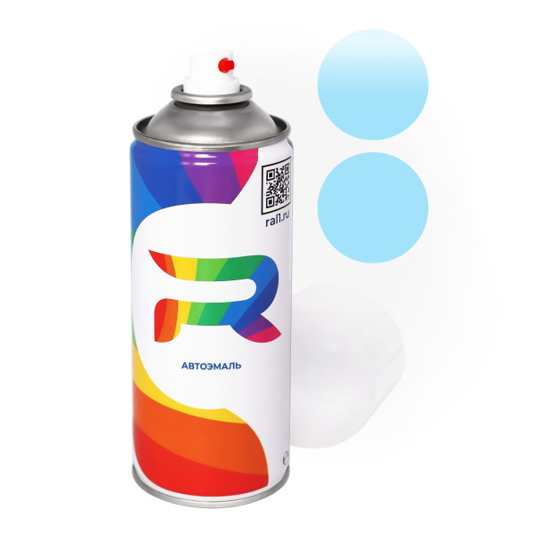 Автоэмаль аэрозольная Mazda AX - Glacial Blue (Акриловая краска, Солид, Синий) баллон 520 мл.