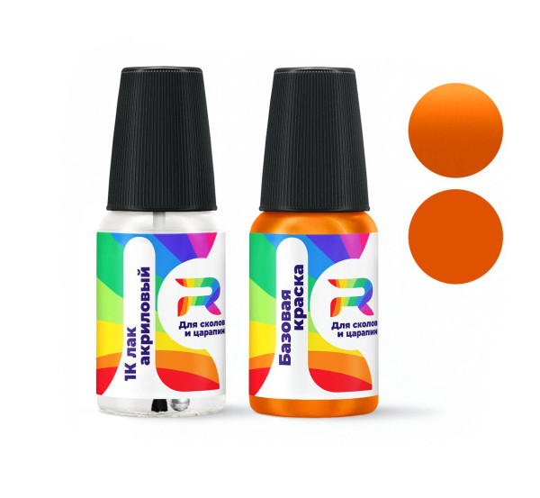 Подкраска для сколов и царапин авто Smart CD3L, D3L, EAK - Orange (Базовая краска, Перламутровый трехслойный, Оранжевый)