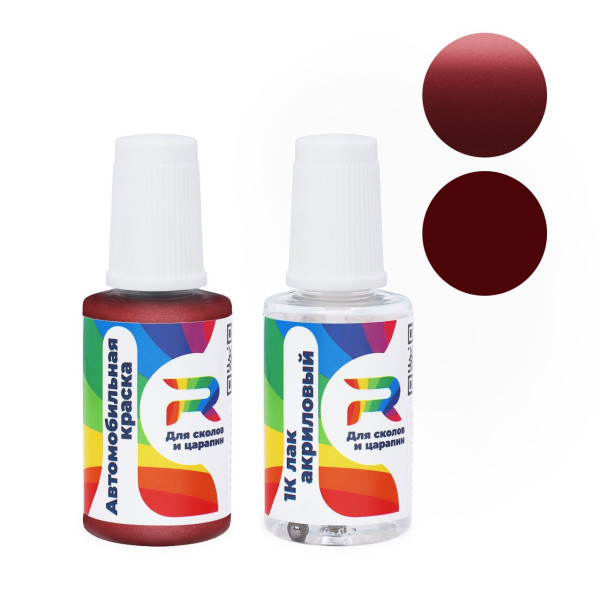 Подкраска для сколов и царапин авто Peugeot EHZ, M0HZ - Bougainvilliers (Базовая краска, Двухслойный металлик, Красный)