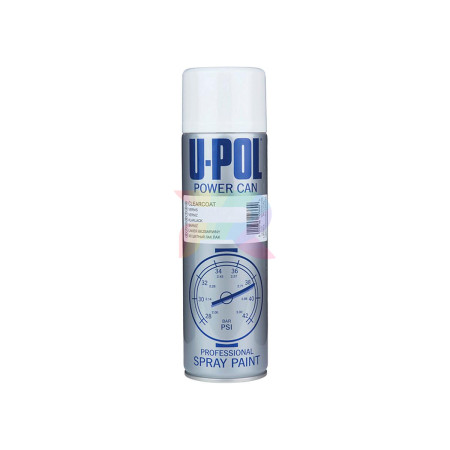 U-POL Power Can Clearcoat PCLC_AL Лак с высоким глянцем аэрозоль 500 мл.-03