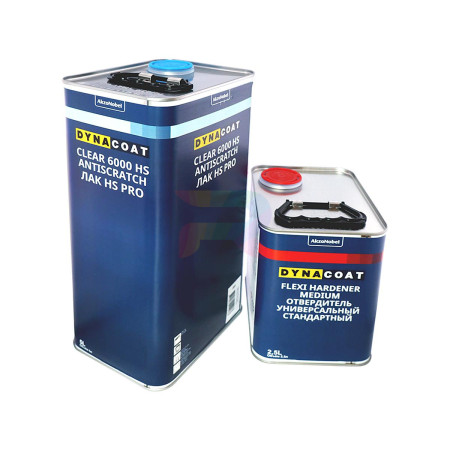 Dynacoat Лак против царапин 6000 Antiscratch PRO HS 5 л. + отвердитель Flexi Medium 2,5 л. 1