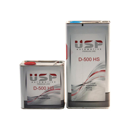 USP Прозрачный лак D-500 HS 5л+2,5л-01