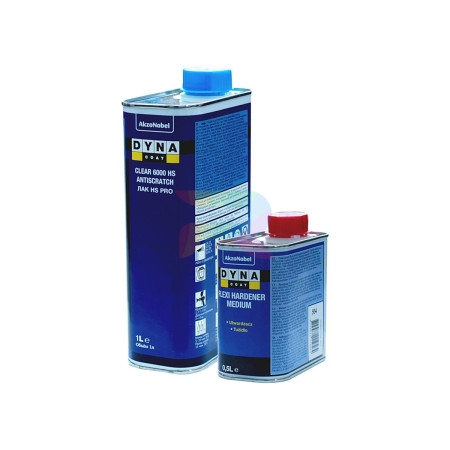 Dynacoat Лак против царапин 6000 Antiscratch PRO HS 1 л. + отвердитель Flexi Medium 0,5 л.-03