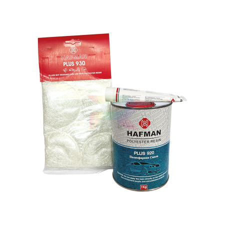 HAFMAN Ремкомплект (п_э смола+отв+ст_ткань) 1 кг-02