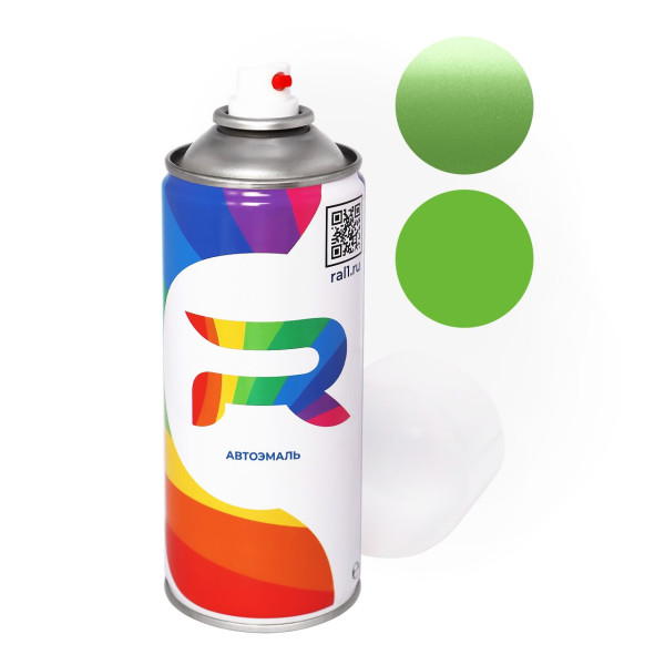 Автоэмаль аэрозольная Mercedes Benz DB6474, 6474 - Titanitgruen (Базовая краска, Двухслойный металлик, Зеленый) баллон 520 мл.