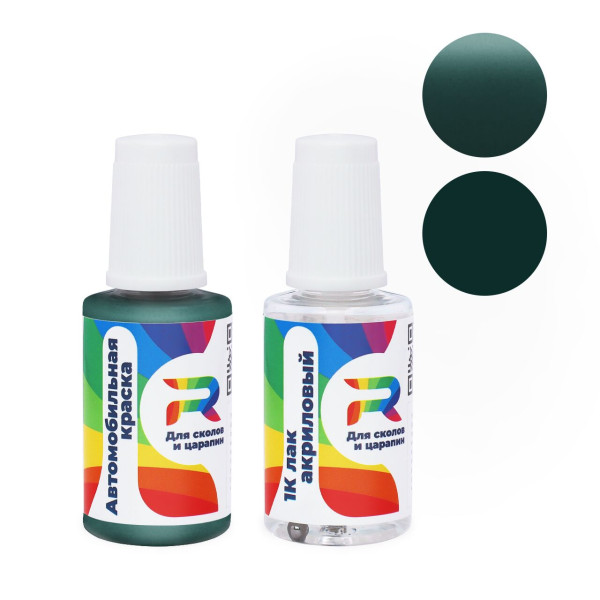 Подкраска для сколов и царапин авто Mitsubishi F82, AC11282 - Blue Green (Базовая краска, Перламутровый двухслойный, Сине-зеленый)