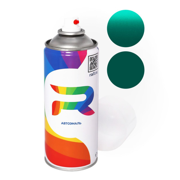 Автоэмаль аэрозольная Mercedes Benz 6810, 810, DB810 - Prismatingruen (Базовая краска, Двухслойный металлик, Зеленый) баллон 520 мл.