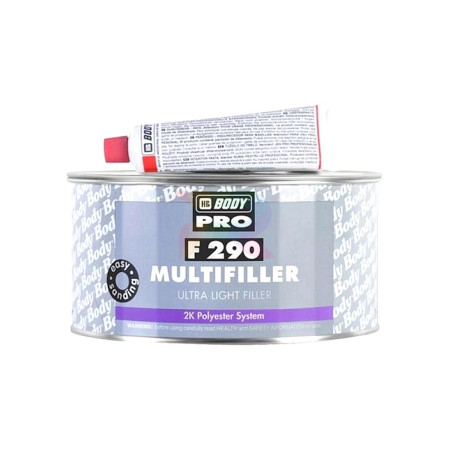 Body PRO Шпатлевка 290 Ultra Light Multifiller 1л. беж.-04