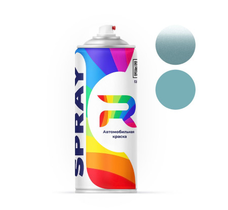 Автоэмаль аэрозольная Toyota 761 - Light Aqua Opal (Базовая краска, Перламутровый металлик двухслойный, Синий) баллон 520 мл.