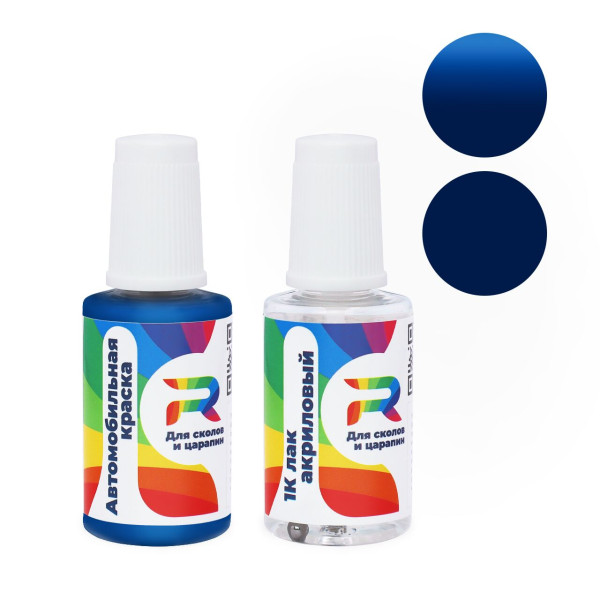 Подкраска для сколов и царапин авто Opel 682, 37U, 18L - Aircraftblau (Базовая краска, Солид, Синий)