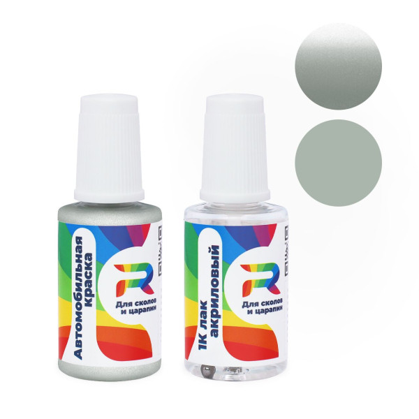 Подкраска для сколов и царапин авто Mitsubishi AC10934, G34, ML - Light Green (Базовая краска, Двухслойный металлик, Серый)