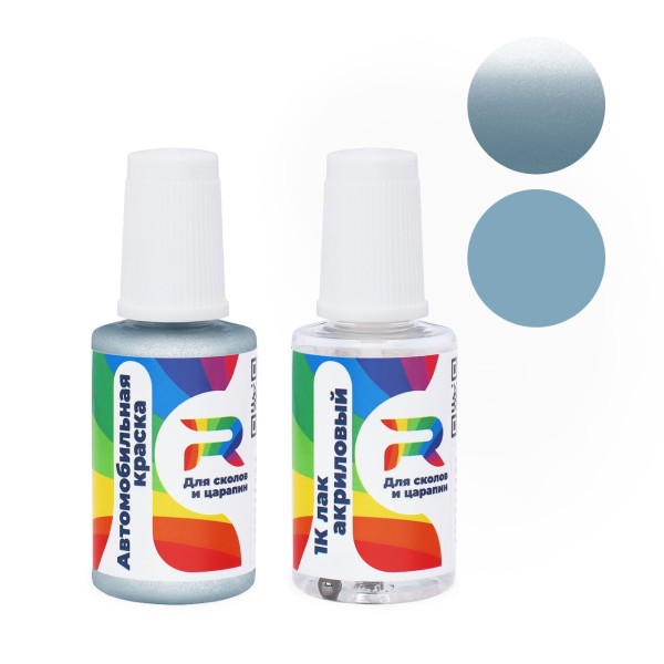 Подкраска для сколов и царапин авто Ford L - Pale Silver Blue (Базовая краска, Двухслойный металлик, Синий)