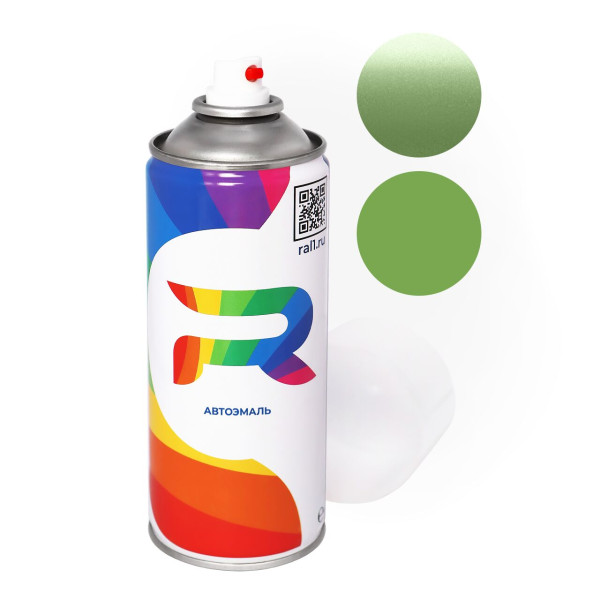 Автоэмаль аэрозольная BMW 319 - Palmettogruen (Базовая краска, Двухслойный металлик, Зеленый) баллон 520 мл.