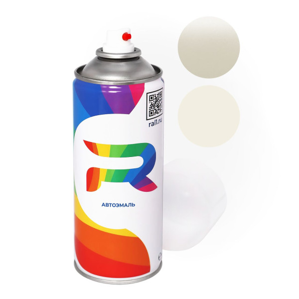 Автоэмаль аэрозольная Jeep PW6, 290/B, 290, RW6, VR290 - Vocal White (Базовая краска, Перламутровый трехслойный, Белый) баллон 520 мл.