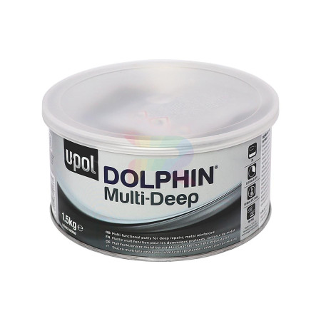 Шпатлевка высокоплотная армированная автомобильная U-POL Dolphin Multi Deep 1,5 кг. 1