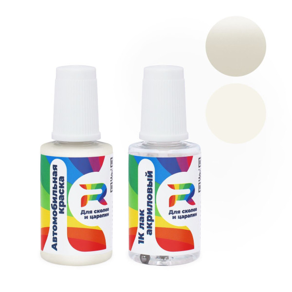 Подкраска для сколов и царапин авто Subaru 48A, 475 - White (Базовая краска, Перламутровый трехслойный, Белый)