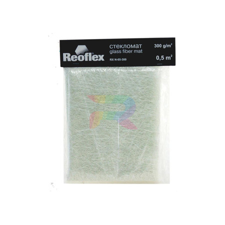 Reoflex Стекломат 300гр_1м2 (40 х 125 см) 8шт-03