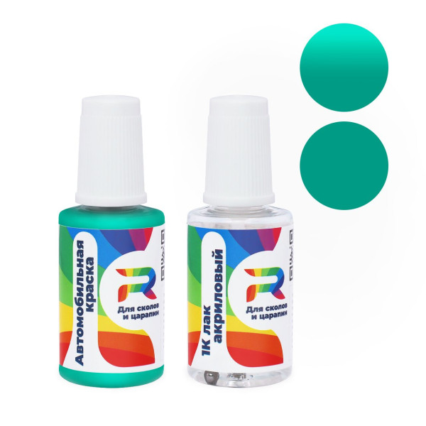 Подкраска для сколов и царапин авто Opel 757, ORT, DG - Tuerkisgruen (Базовая краска, Солид, Сине-зеленый)