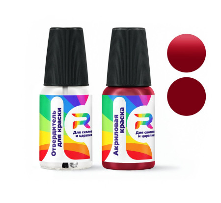 Подкраска для сколов и царапин авто Plymouth HR3 - Raspberry-stripe (Акриловая краска, Солид, Красный)