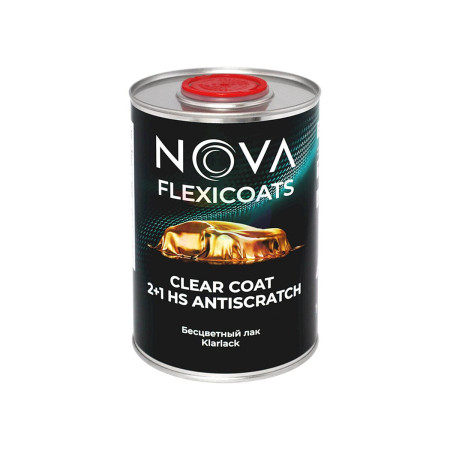 Устойчивый к царапинам автомобильный акриловый лак NOVA Flexicoats 2+1 HS Antiscratch 1 + 0,5 л. 3