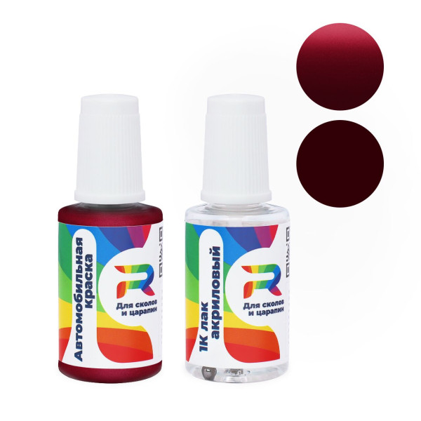 Подкраска для сколов и царапин авто Ford GE, EAZEWWA - El. Currant (Базовая краска, Перламутровый металлик двухслойный, Красный)