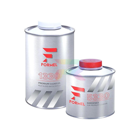 FORMEL Лак 1330 Premium 2K HS 1 л + отвердитель 5330 0,5 л-03