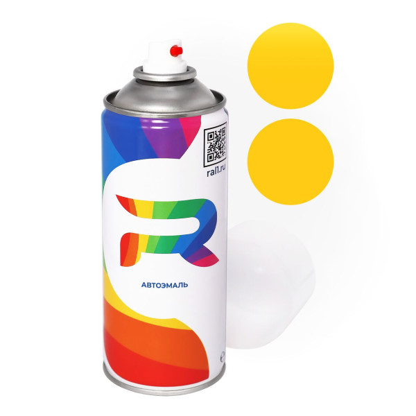 Автоэмаль аэрозольная Opel 652, HV - Verkehrsgelb (Акриловая краска, Солид, Желтый) баллон 520 мл.