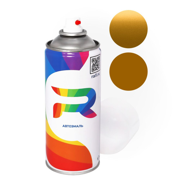 Автоэмаль аэрозольная Renault 302 - Jaune Paille (Базовая краска, Двухслойный металлик, Желтый) баллон 520 мл.