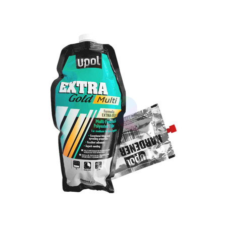 U-POL Шпатлевка EXTRA GOLD 880 мл, пакет-03