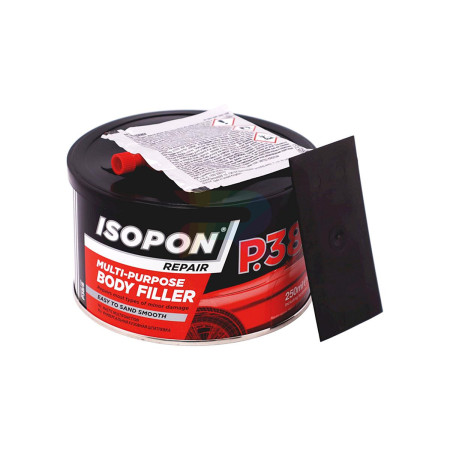U-POL Шпатлевка универсальная для кузова ISOPON P.38 (светло-серая) банка 250 мл.