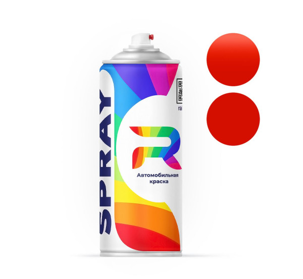 Автоэмаль аэрозольная RAL 2002 - Blutorange (Базовая краска, Солид, Оранжево-красный) баллон 520 мл.