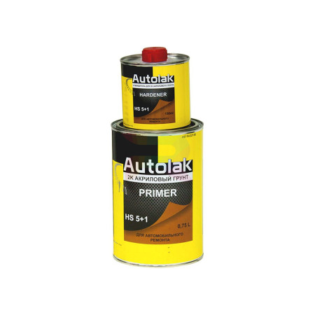 AUTOLAK Акриловый Грунт 5+1 HS 0,75л+0,15л черный-01