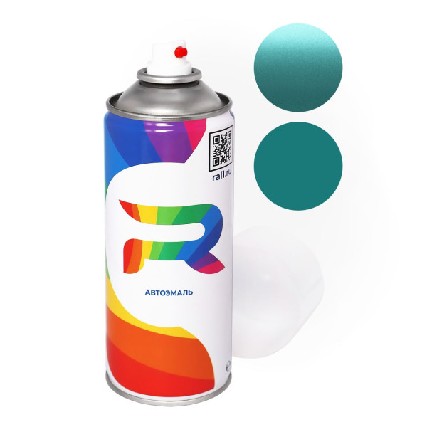 Автоэмаль аэрозольная Opel 397, 3QU - Mintsilber (Базовая краска, Двухслойный металлик, Зеленый) баллон 520 мл.