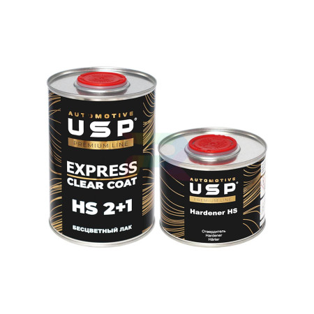 USP Прозрачный лак Premium Express HS 1 л. + 0,5 л.-04