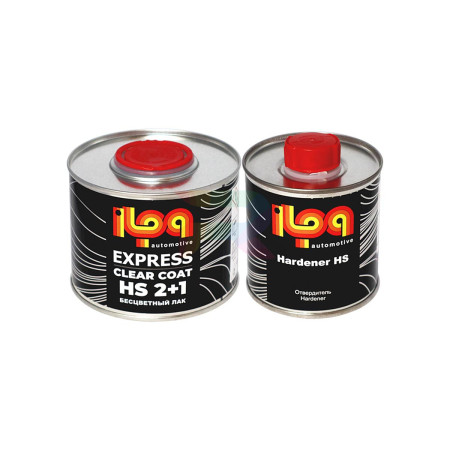 Лак акриловый ILPA Express HS 0,4 л. с отвердителем 0,2 л. 1