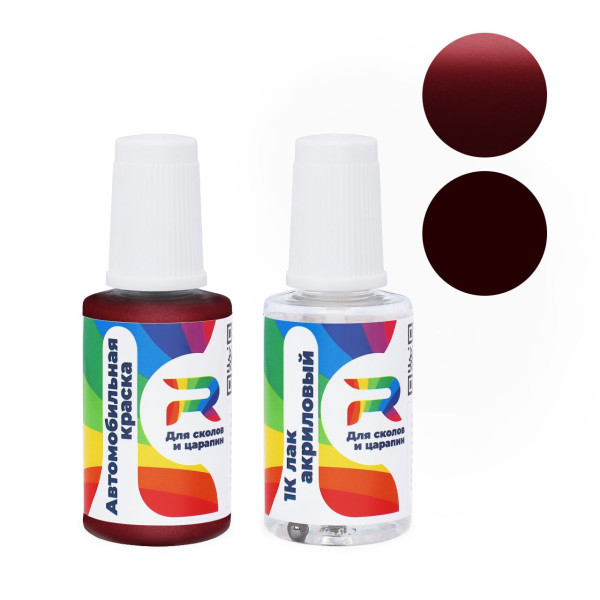 Подкраска для сколов и царапин авто Mitsubishi R48, AC10848, PY - Windsor Red (Базовая краска, Двухслойный металлик, Красный)