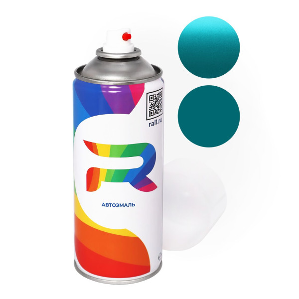 Автоэмаль аэрозольная Man-Buessing MY419, FS43MY419 - Eismeer (Базовая краска, Двухслойный металлик, Бирюзовый) баллон 520 мл.