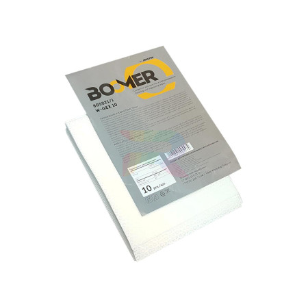 Boomer 805021 Нетканные салфетки пропиленовые 85г_мк, 32 _ 36 см белые уп. 10 шт.-03