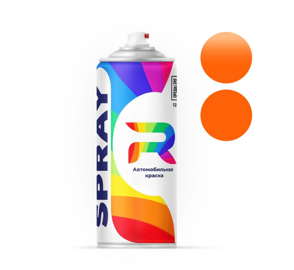 Автоэмаль аэрозольная RAL 2003 - Pastellorange (Базовая краска, Солид, Оранжевый) баллон 520 мл.