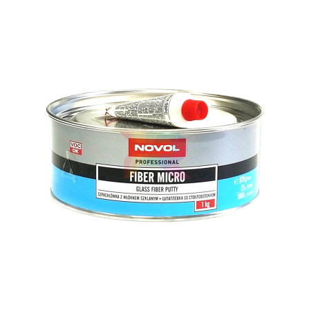 NOVOL Шпатлёвка со стекловолокном FIBER MICRO 1,0кг-03